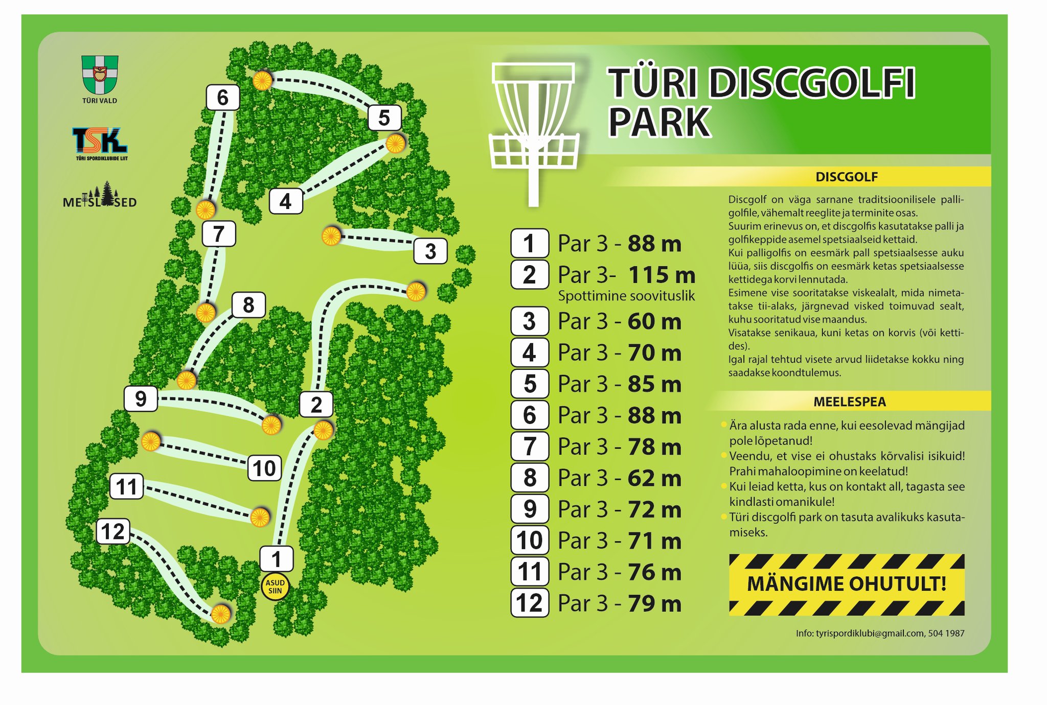 Täna lõpetasime lõplikud tööd – tõstsime korvi ümber, kaitsesime mõned puud ning paigaldasime rajakaardid ning panime korvide juurde hakke. Suurem tahvel tuleb 